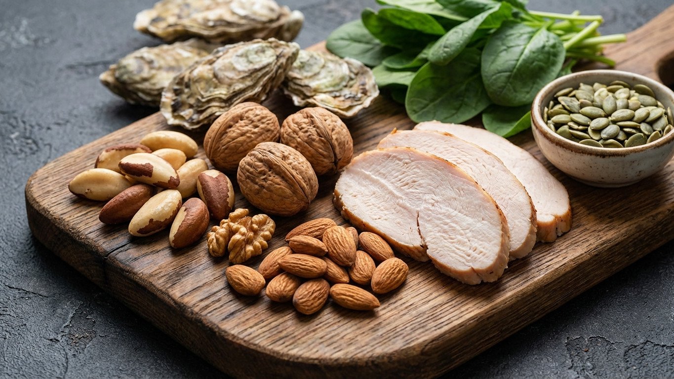 Foods that support male fertility.